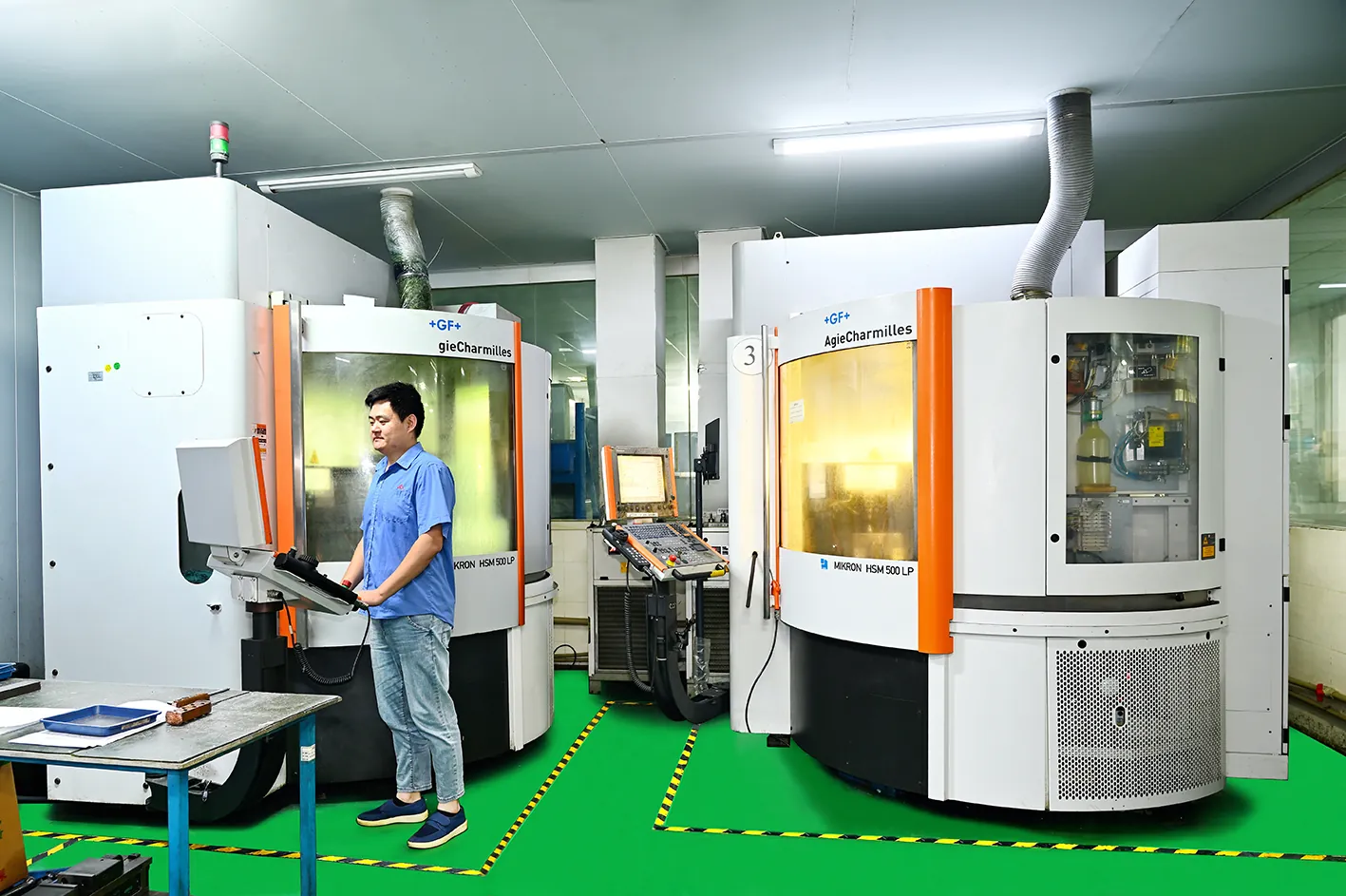 high temperature resin mold CNC machining — H13 cavity hardened to 46-52 HRC