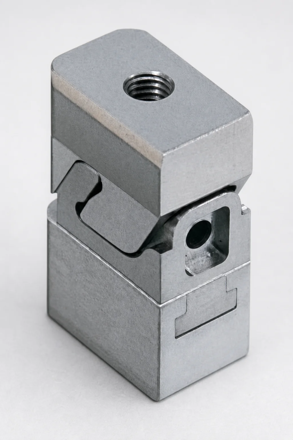 four station rotary index plate carried on a precision spindle with 90 degree steps